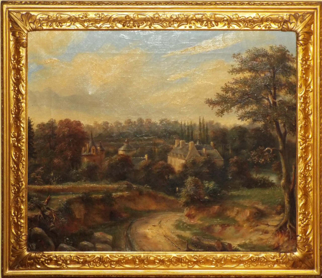 Oil on canvas - Chateau de la Conninais near Dinan
